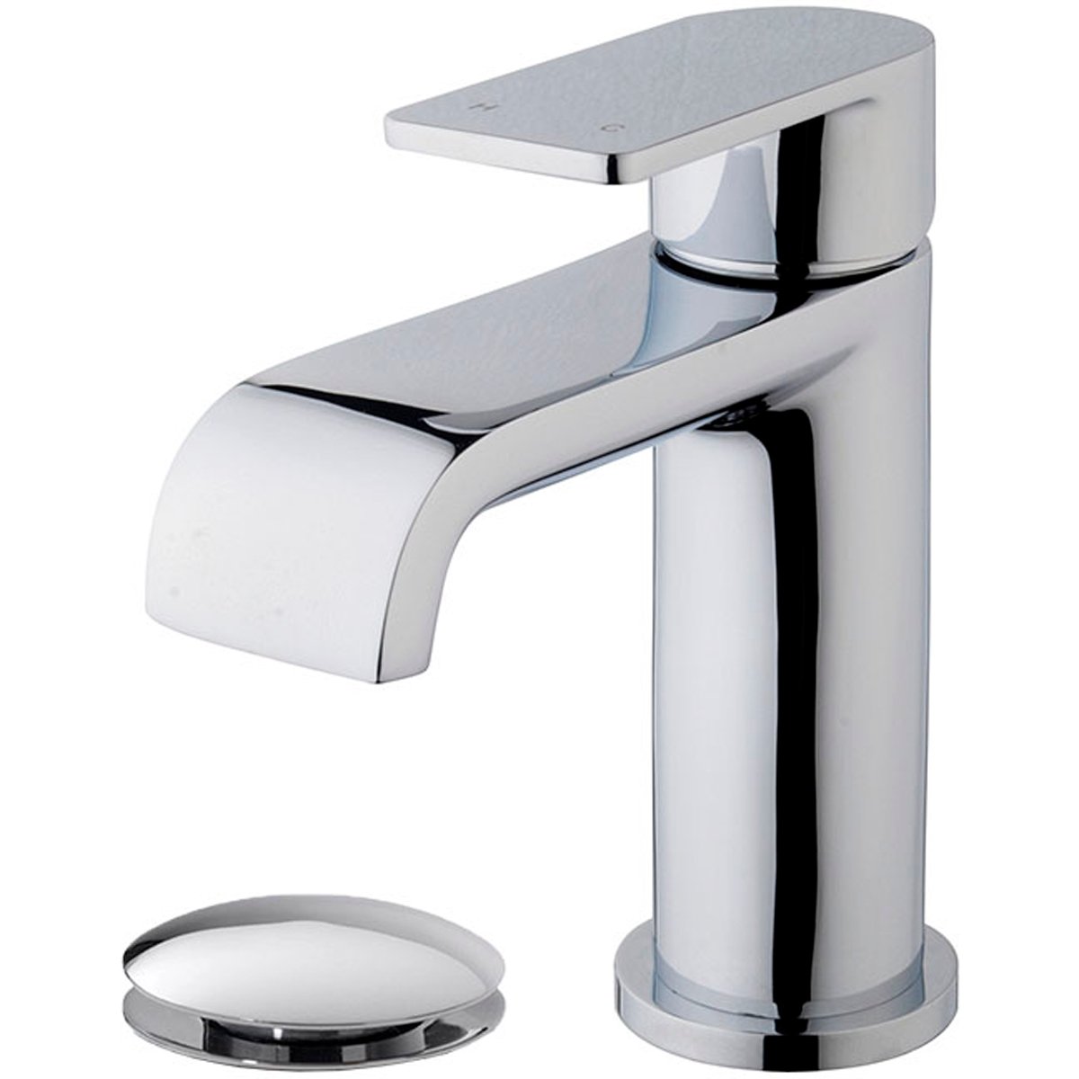 Xellanz Lima Wastafelkraan met Clickwaste - Chroom