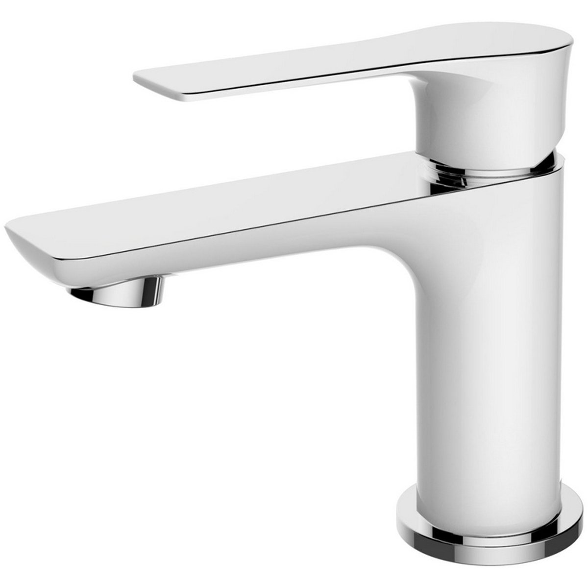 Xellanz Casma Eenhendel Wastafelmengkraan - Laag - Wit/Chroom