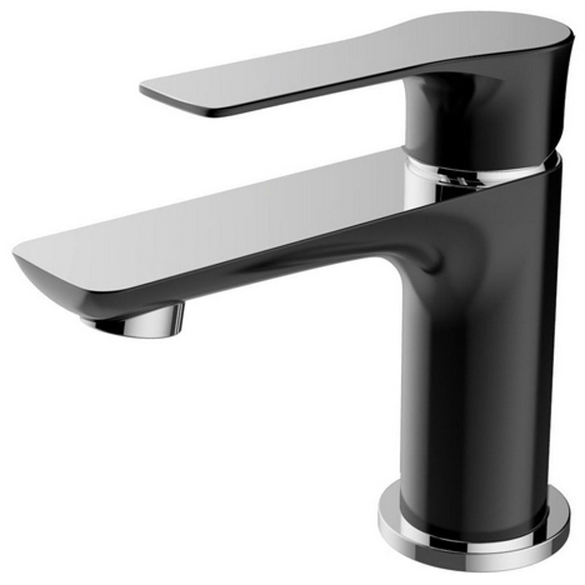Xellanz Casma Eenhendel Wastafelmengkraan - Laag - Zwart/Chroom