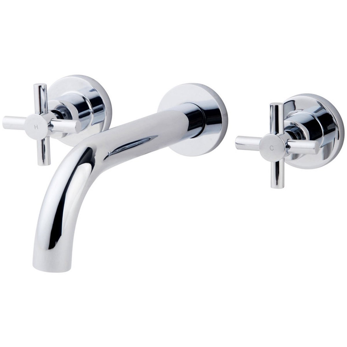 Xellanz Cross Wastafelkraan Inbouw - Compleet Chroom