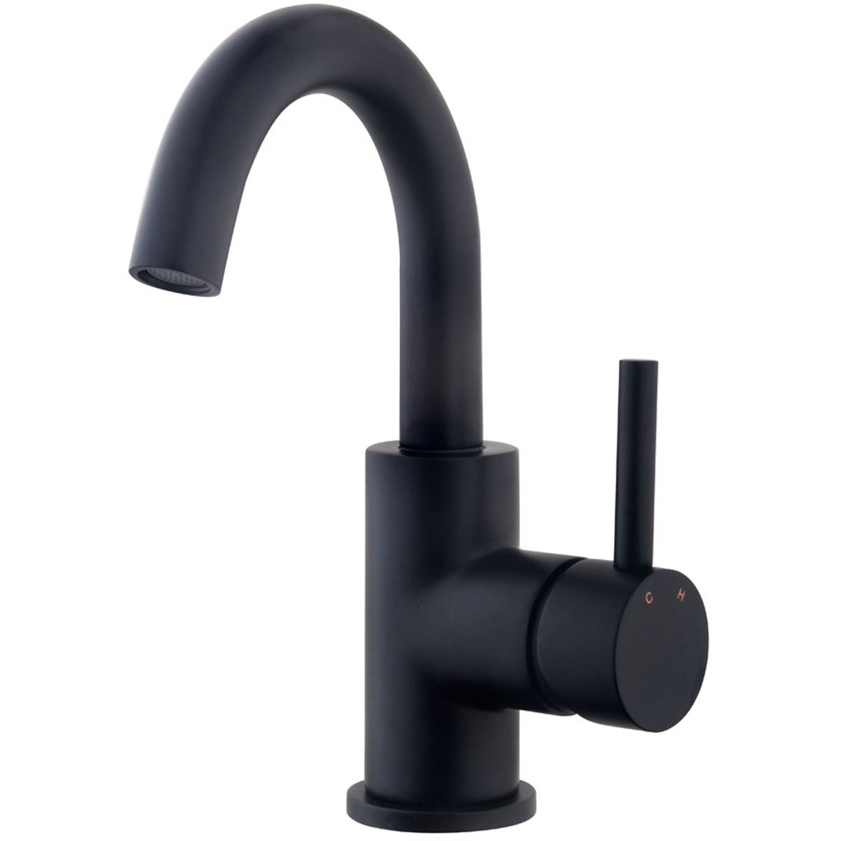Wiesbaden Caral Wastafelkraan met Draaibare Uitloop - Mat Zwart