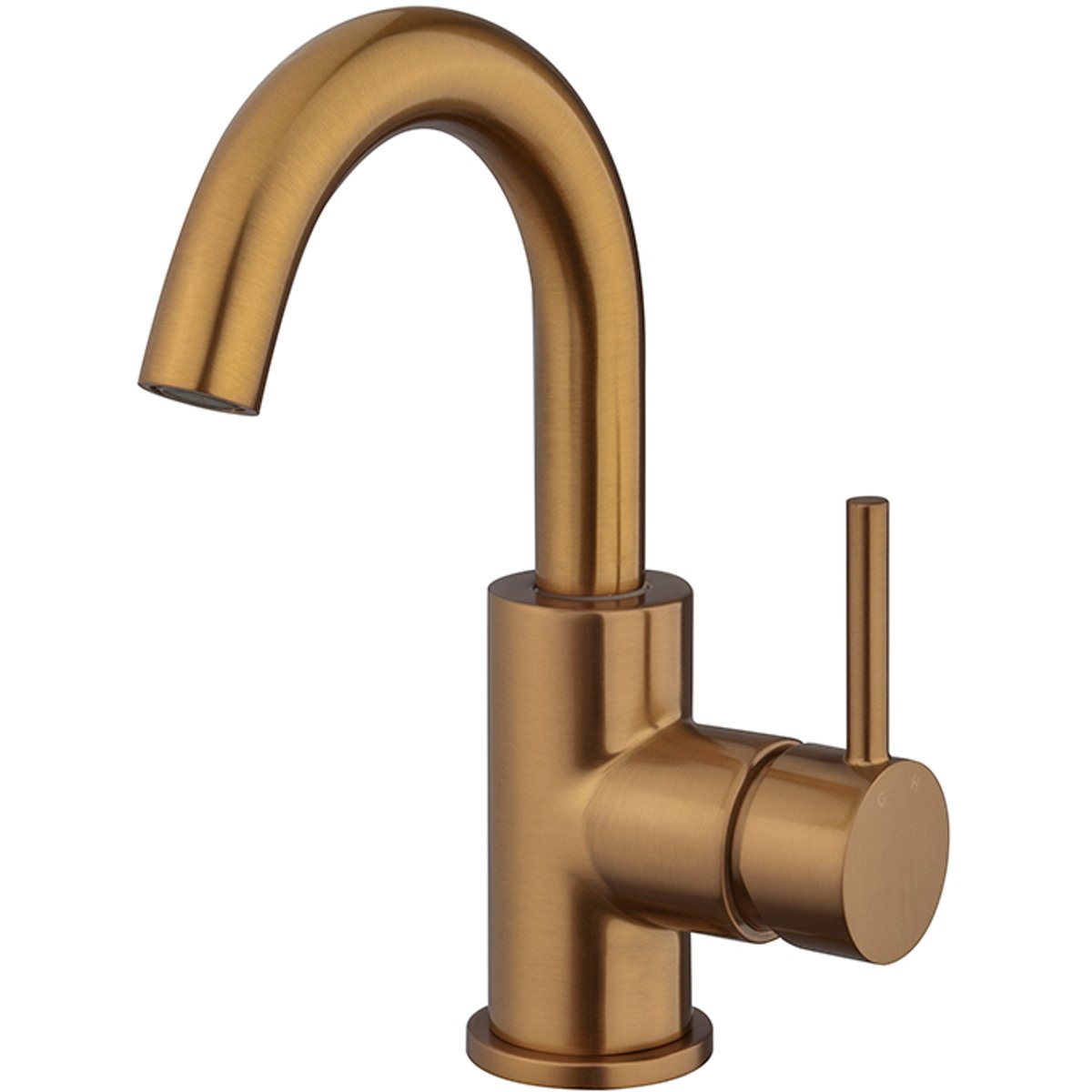 Wiesbaden Caral Wastafelkraan met Draaibare Uitloop - Geborsteld Brons Koper - PVD