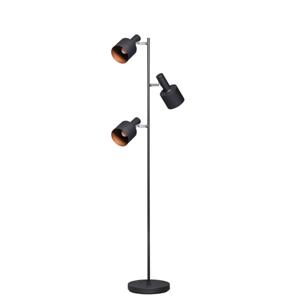 Sfeerlampen Sledge zwart 3 lichts vloerlamp