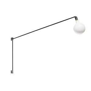Sfeerlampen Mike zwart wandlamp 200cm