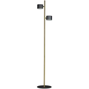 Sfeerlampen Vloerlamp Prince goud zwart 150cm