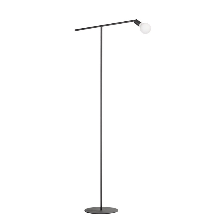 Sfeerlampen Vloerlamp Mike zwart 170cm