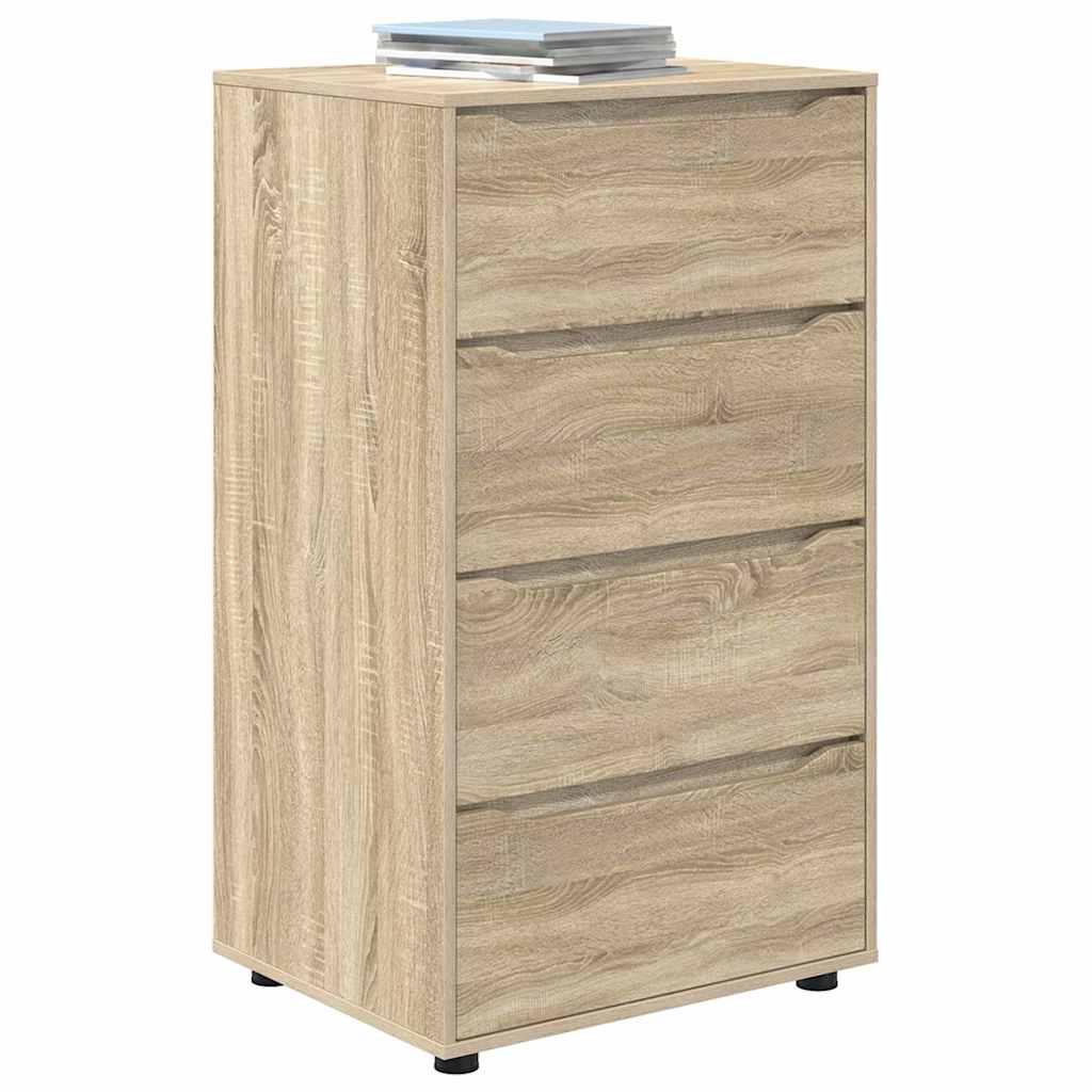 vidaXL Opslagkasten 2 pcs Sonoma Eiken 60 x 48 x 105 cm Bewerkt hout
