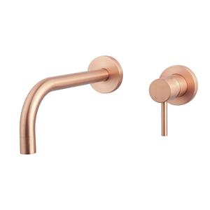 Wiesbaden Slim inbouwwastafelkraan eenhendel met inbouwdeel geborsteld koper sw440382/sw440387