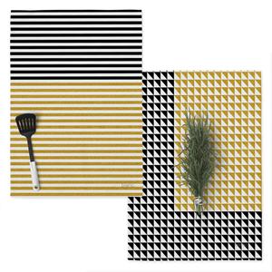 Blanc Set van 2 theedoeken Screen &VerticalLine; 