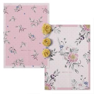Happy Friday Set van 2 theedoeken Delicate Bouquet &VerticalLine; 