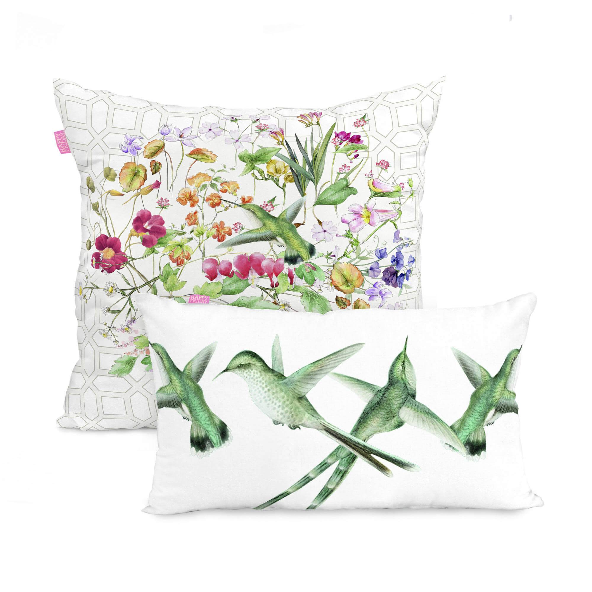 Happy Friday Set van 2 kussenhoezen The Florist | 