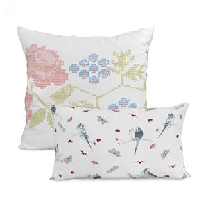 Happy Friday Set van 2 kussenhoezen Parakeet &VerticalLine; 