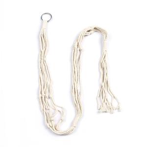CosyHome Macram&eacute; Dubbele Plantenhanger Binnen Buiten 2 Laags Bloempot Hanger Plantenbak Mand Katoenkoord 4