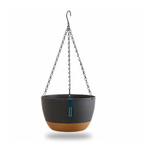 CosyHome Hangende Dubbele Ketting Hangmand Plantenbak Huis Balkon Binnen Automatisch Water Absorberend Bekken