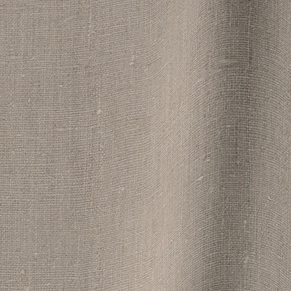 Vadain Puurlinnen gordijn - naturel met ringen