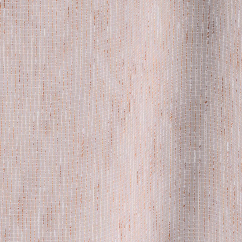 Vadain Fluister gordijn - rode aarde met driedubbele plooi