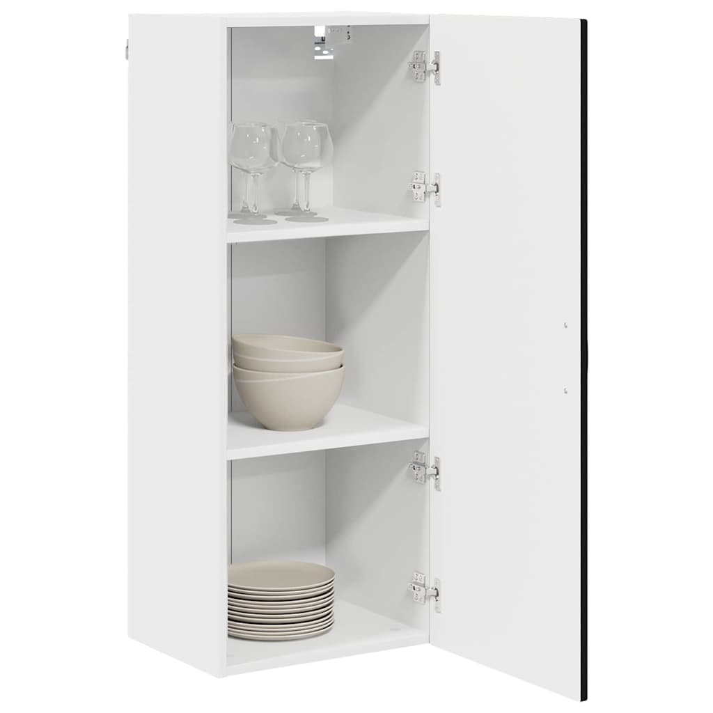 vidaXL Keukenkast aan de muur Zwart 40 x 31 x 100 cm Bewerkt hout