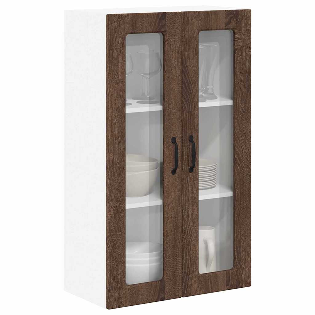 vidaXL Keukenkast aan de muur met plank Bruin Eiken 60 x 31 x 100 cm