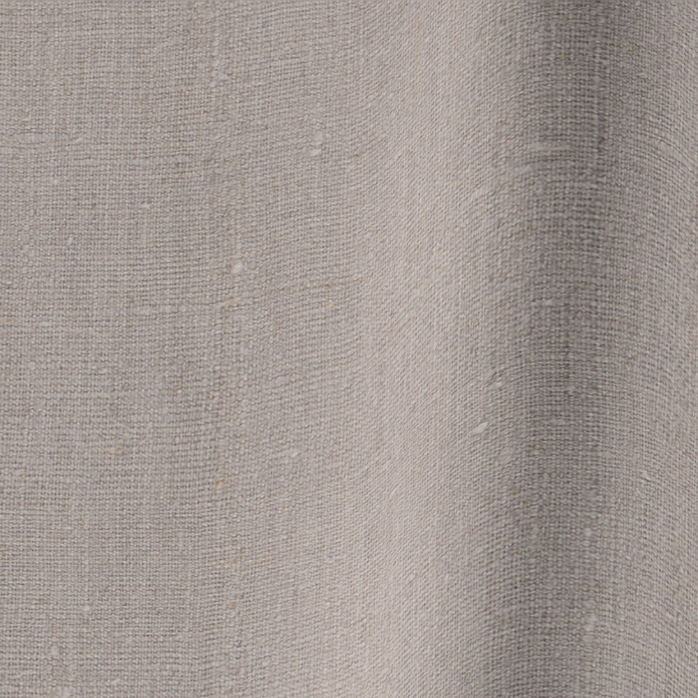 Vadain Puurlinnen gordijn - muisgrijs met driedubbele plooi