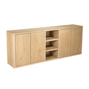 Tower Living Dressoir Tenna Mangohout, 220cm - Naturel