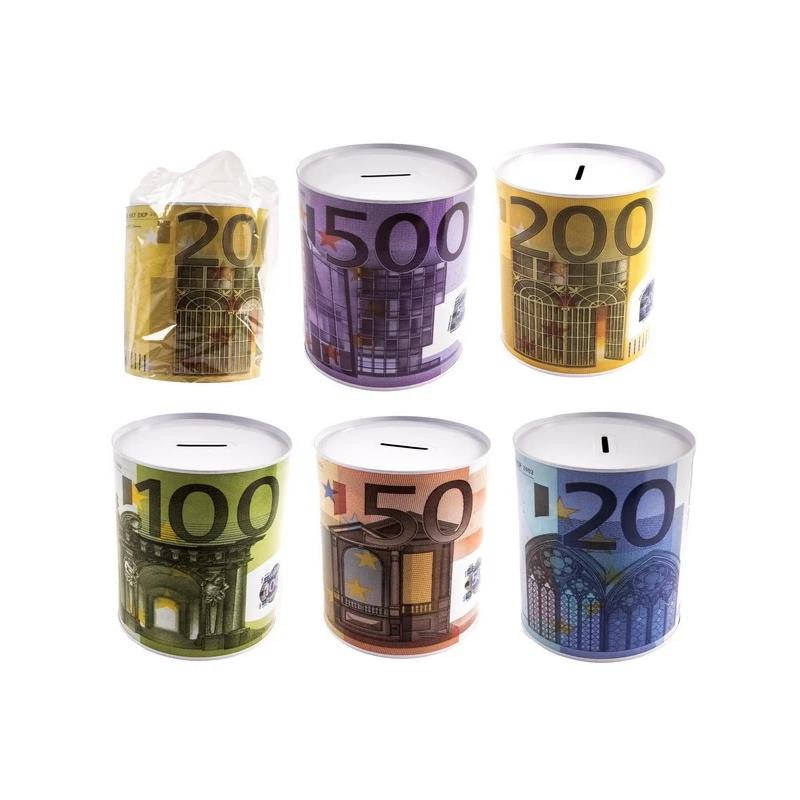 Merkloos Spaarblik XL Euro Ø13,5xh15,5cm