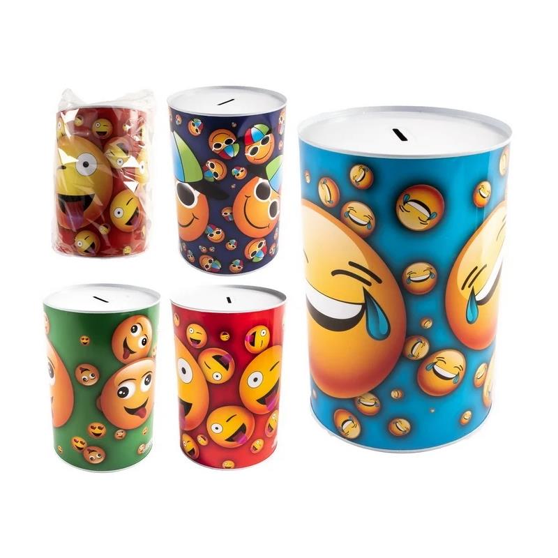 Merkloos Spaarblik XXL Smiley Ø15,5xh22cm