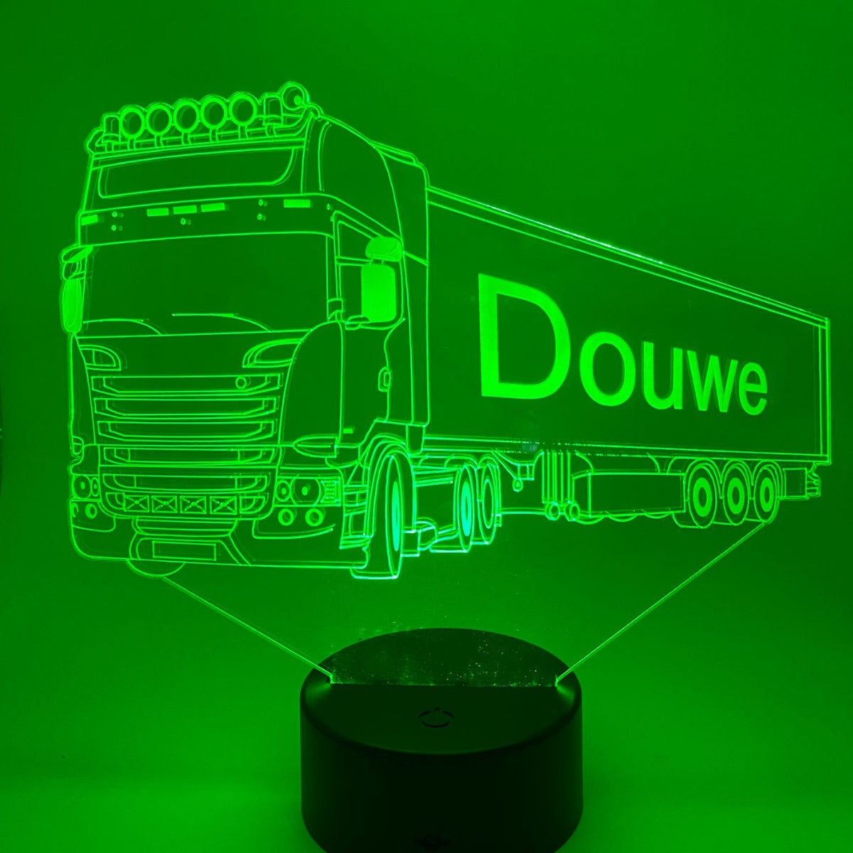 Merkloos 3D LED LAMP - VRACHTWAGEN 2 - Ontwerp-zelf.nl