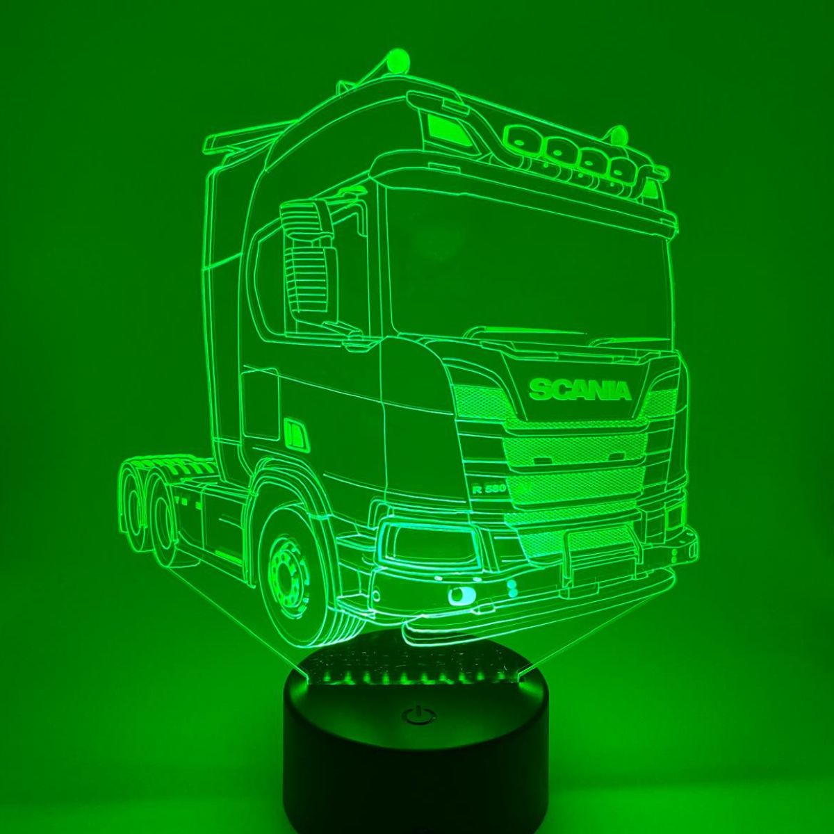 Merkloos 3D LED LAMP - VRACHTWAGEN SEMI 1 - Ontwerp-zelf.nl