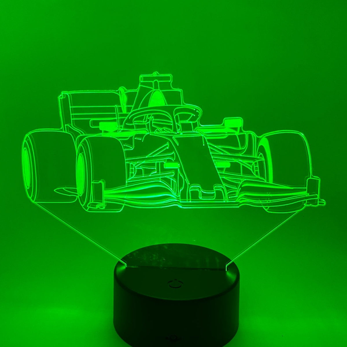 Merkloos 3D LED LAMP - FORMULE 1 MODEL 3 - Ontwerp-zelf.nl