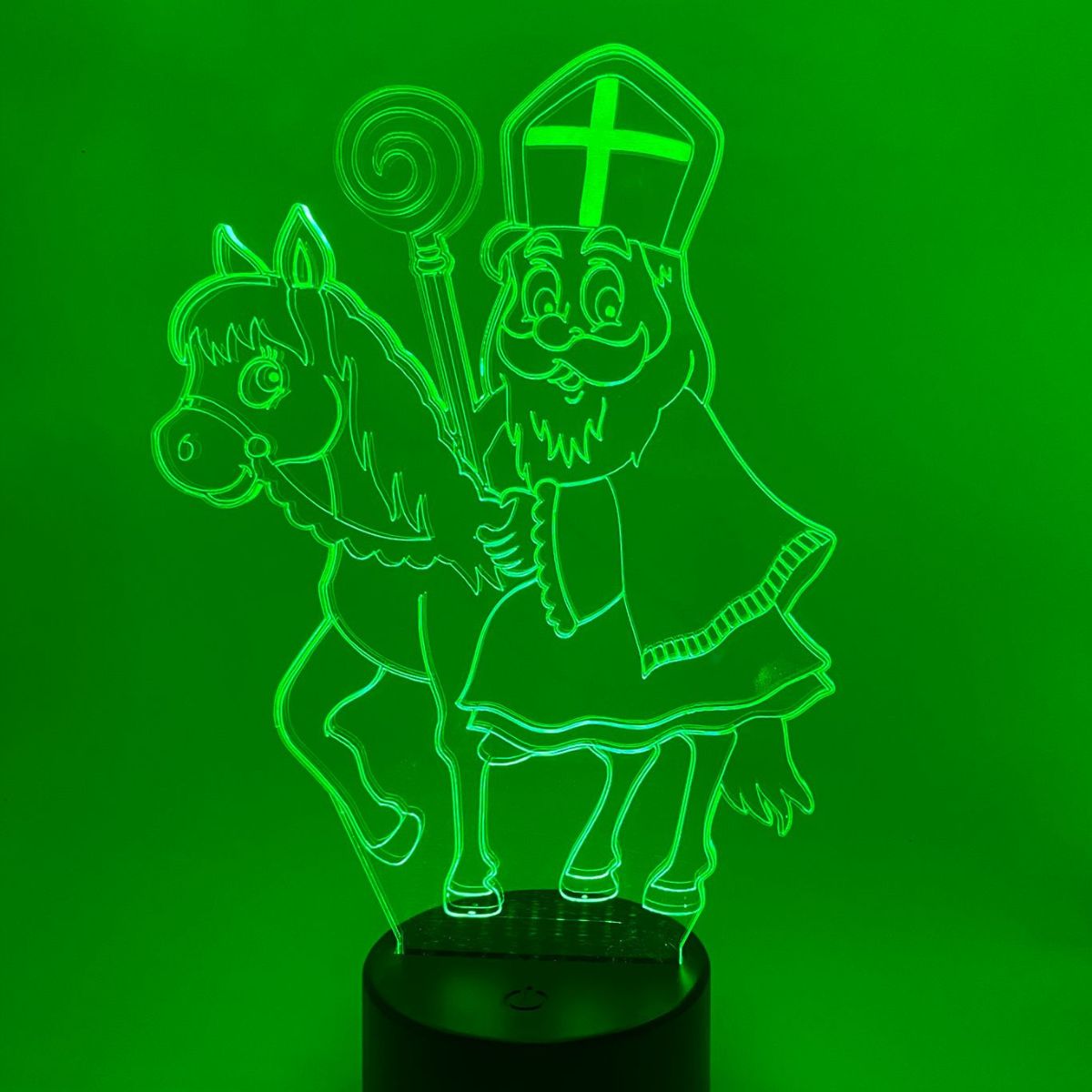 Merkloos 3D LED LAMP - Sinterklaas - Ontwerp-zelf.nl