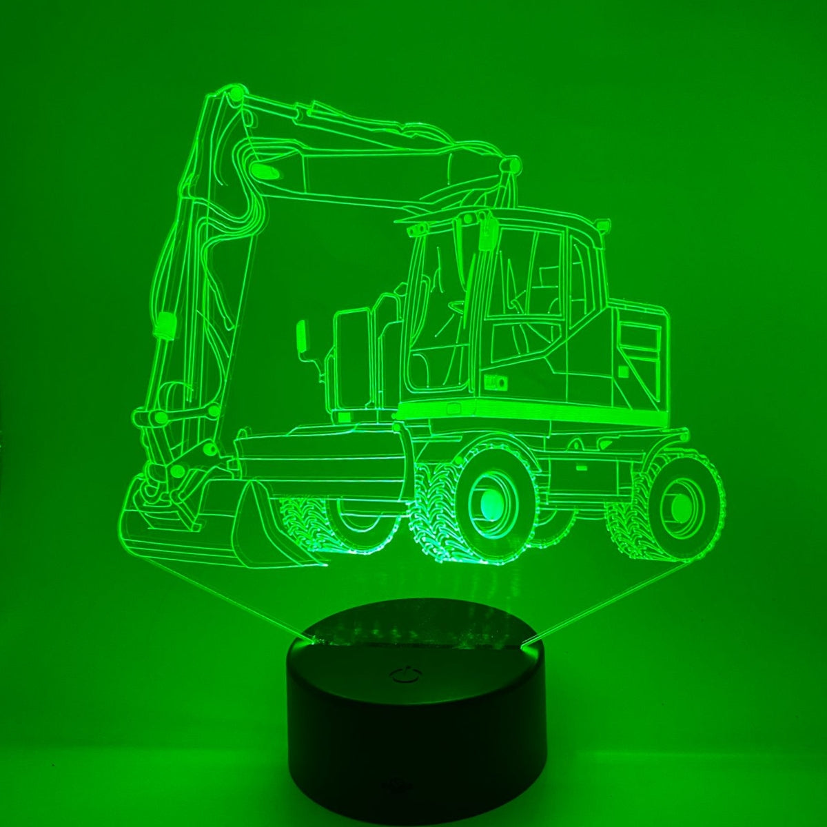 Merkloos 3D LED LAMP - GRAAFMACHINE 2 - Ontwerp-zelf.nl