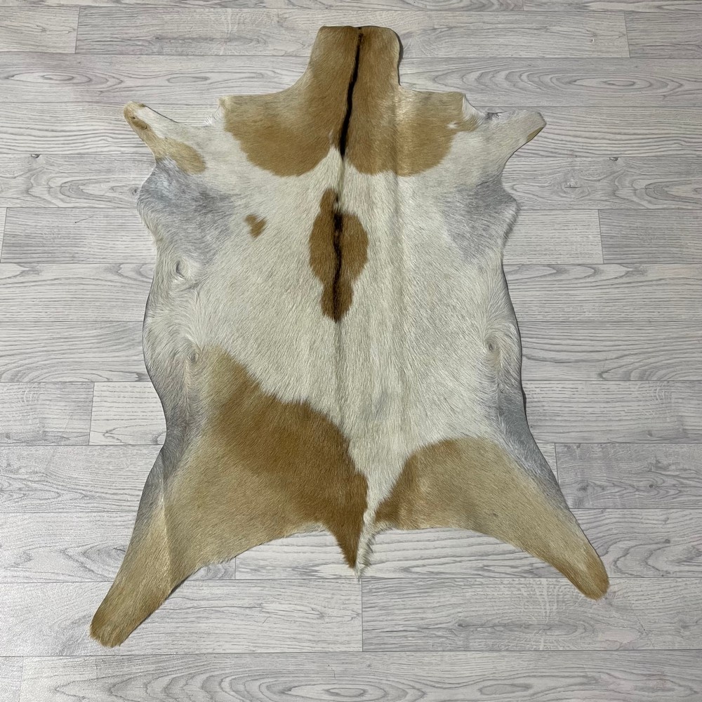 Lederstore Geitenhuid bruin zwart wit 100x75cm