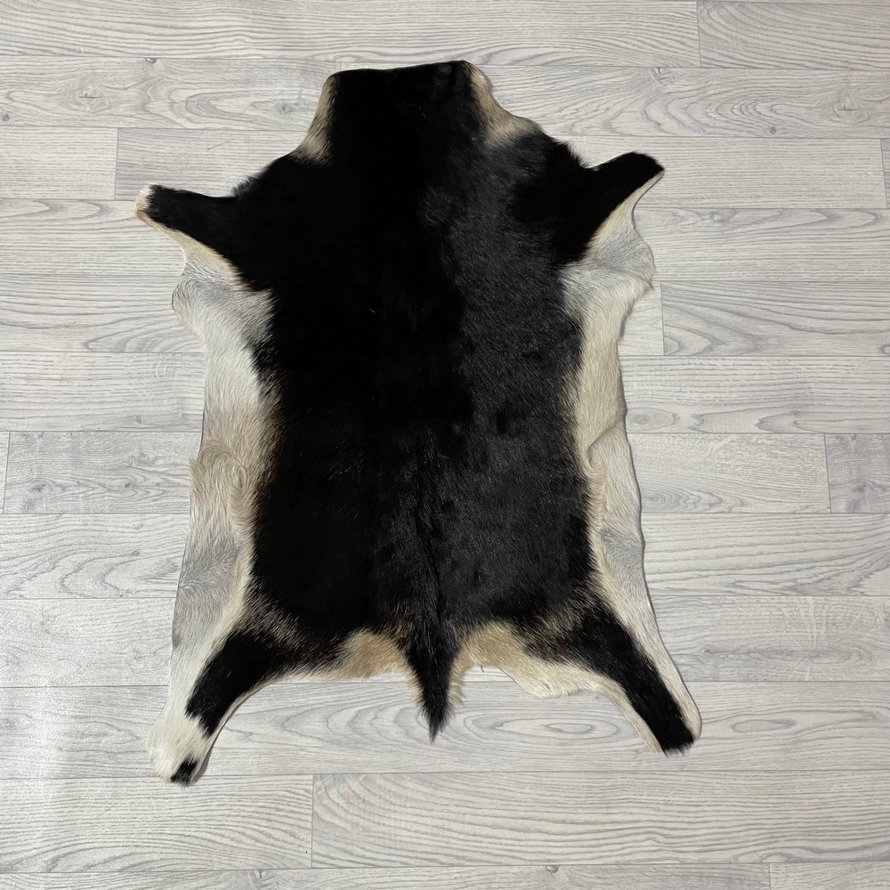 Lederstore Geitenhuid bruin zwart wit 80x60cm