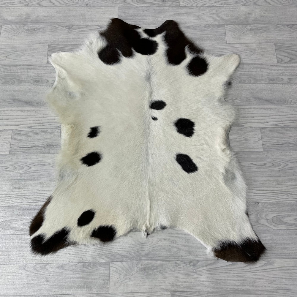 Lederstore Kalfshuid bruin creme 100x80cm