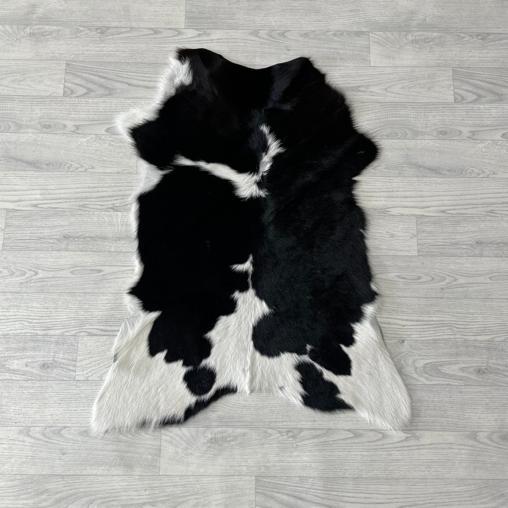 Lederstore Kalfshuid bruin wit 90x70cm