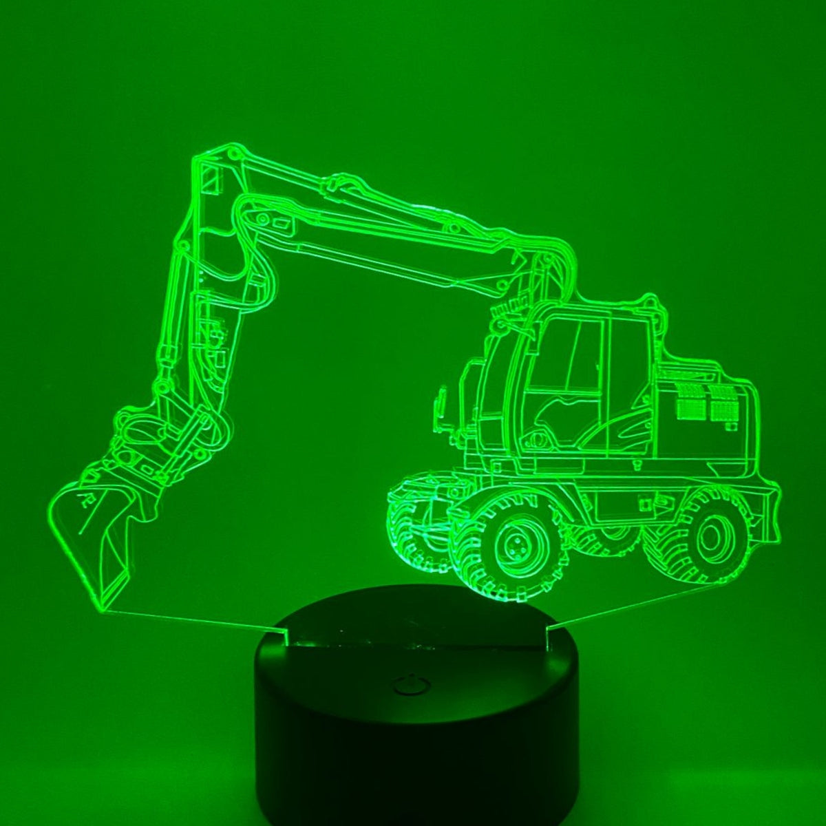 Merkloos 3D LED LAMP - GRAAFMACHINE 3 - Ontwerp-zelf.nl