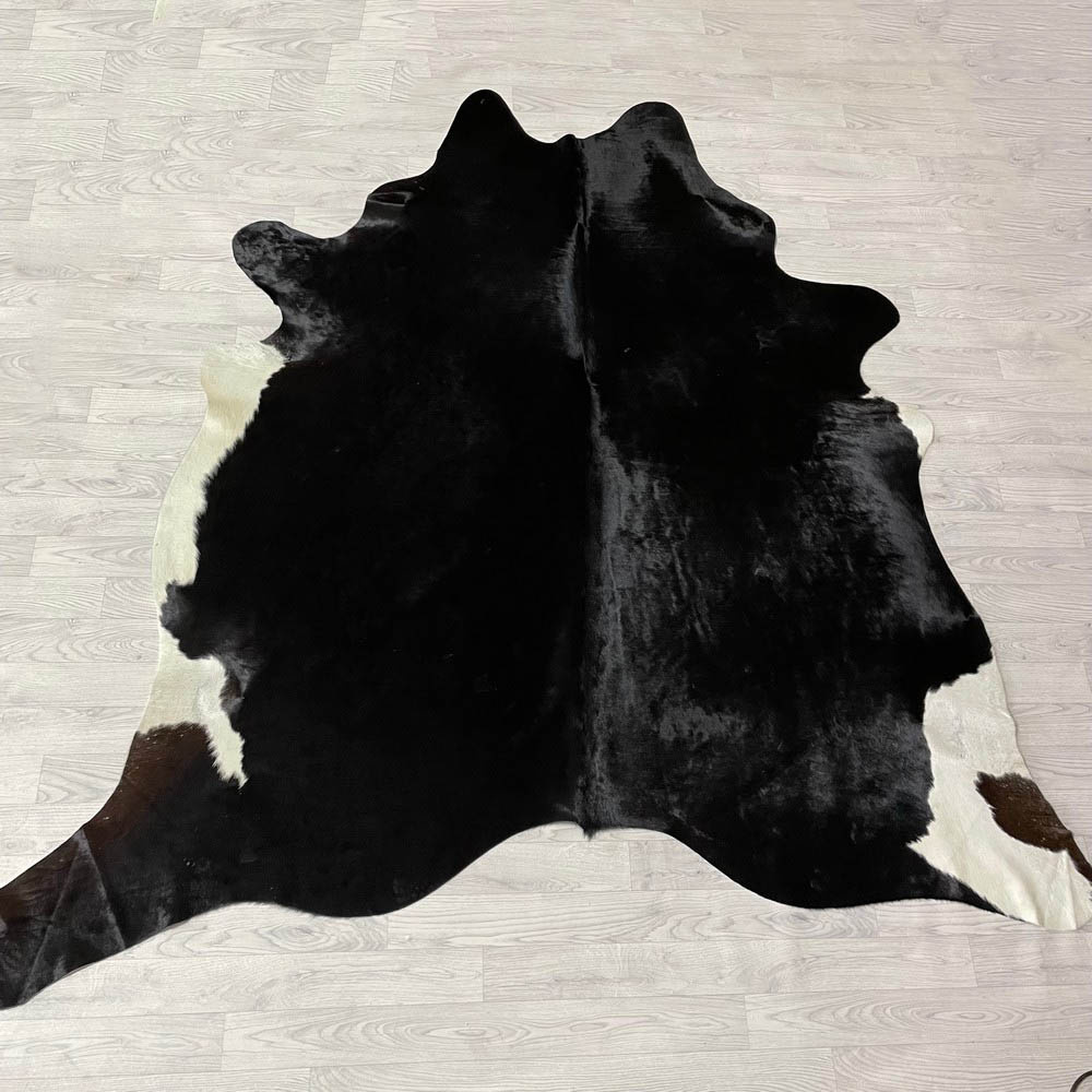 Lederstore Koeienhuid bruin zwart wit 230x230cm