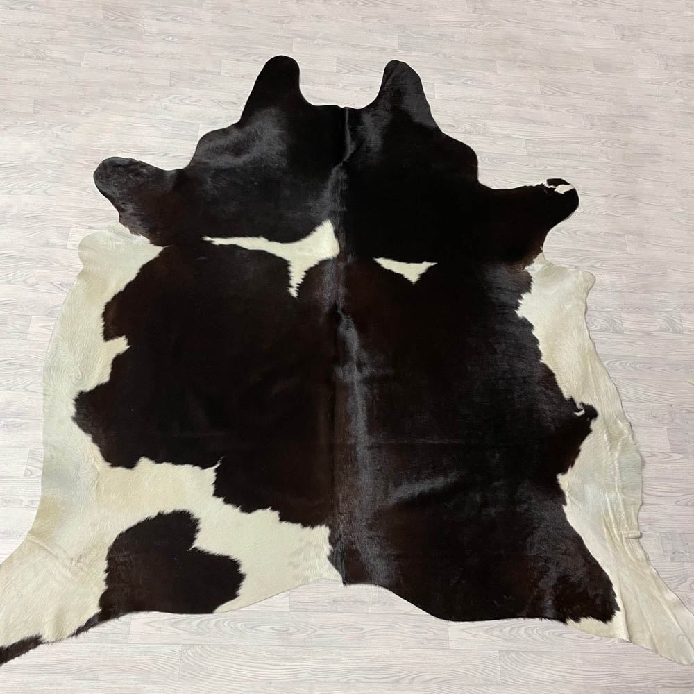 Lederstore Koeienhuid bruin creme 255x245cm