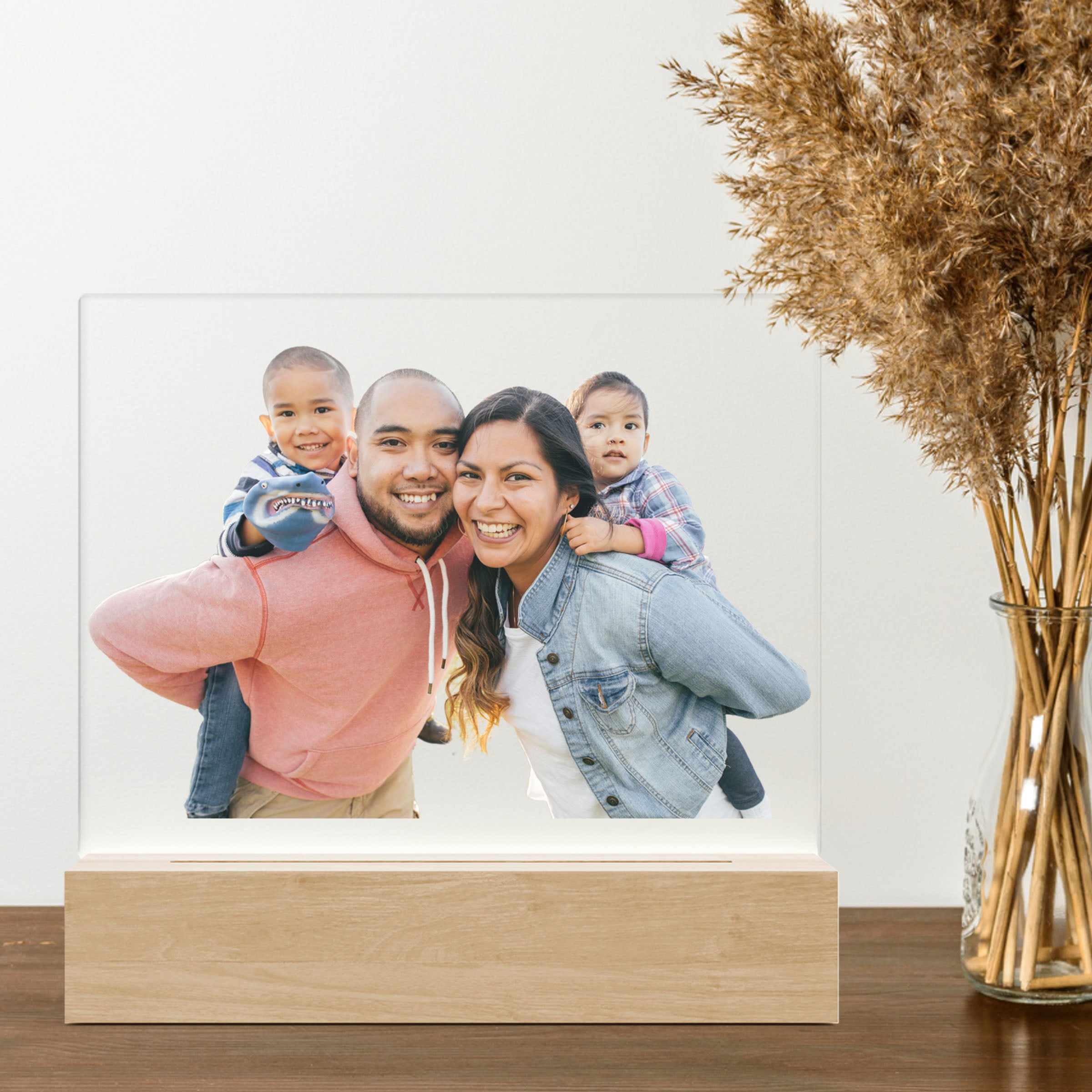 Merkloos 3D LED LAMP - Uw Eigen Foto - Ontwerp-zelf.nl