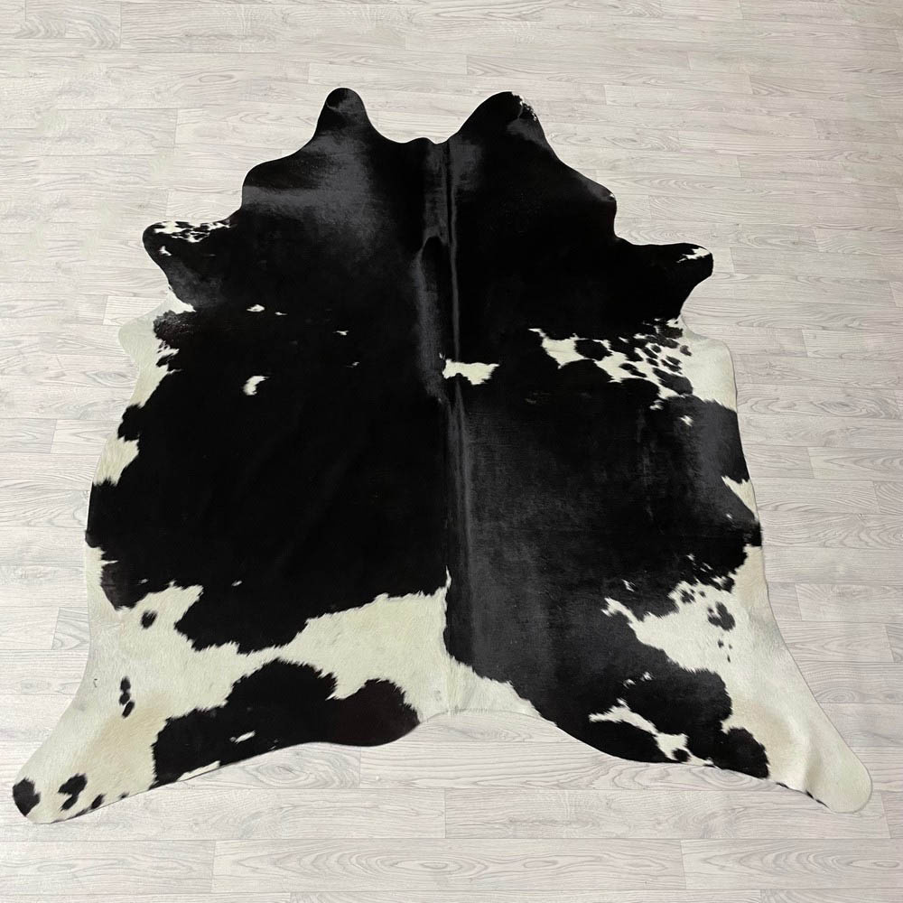 Lederstore Koeienhuid zwart wit 215x190cm