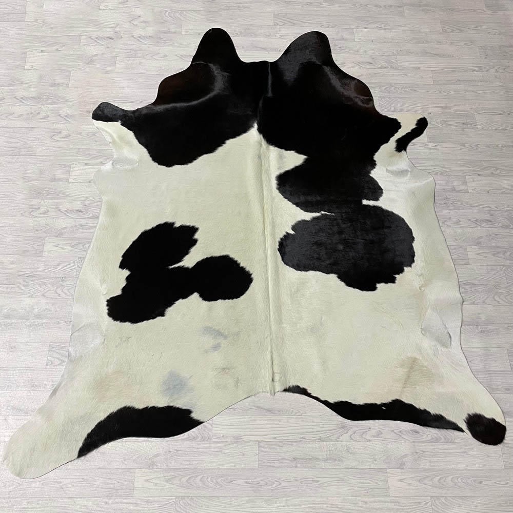 Lederstore Koeienhuid bruin creme 225x200cm