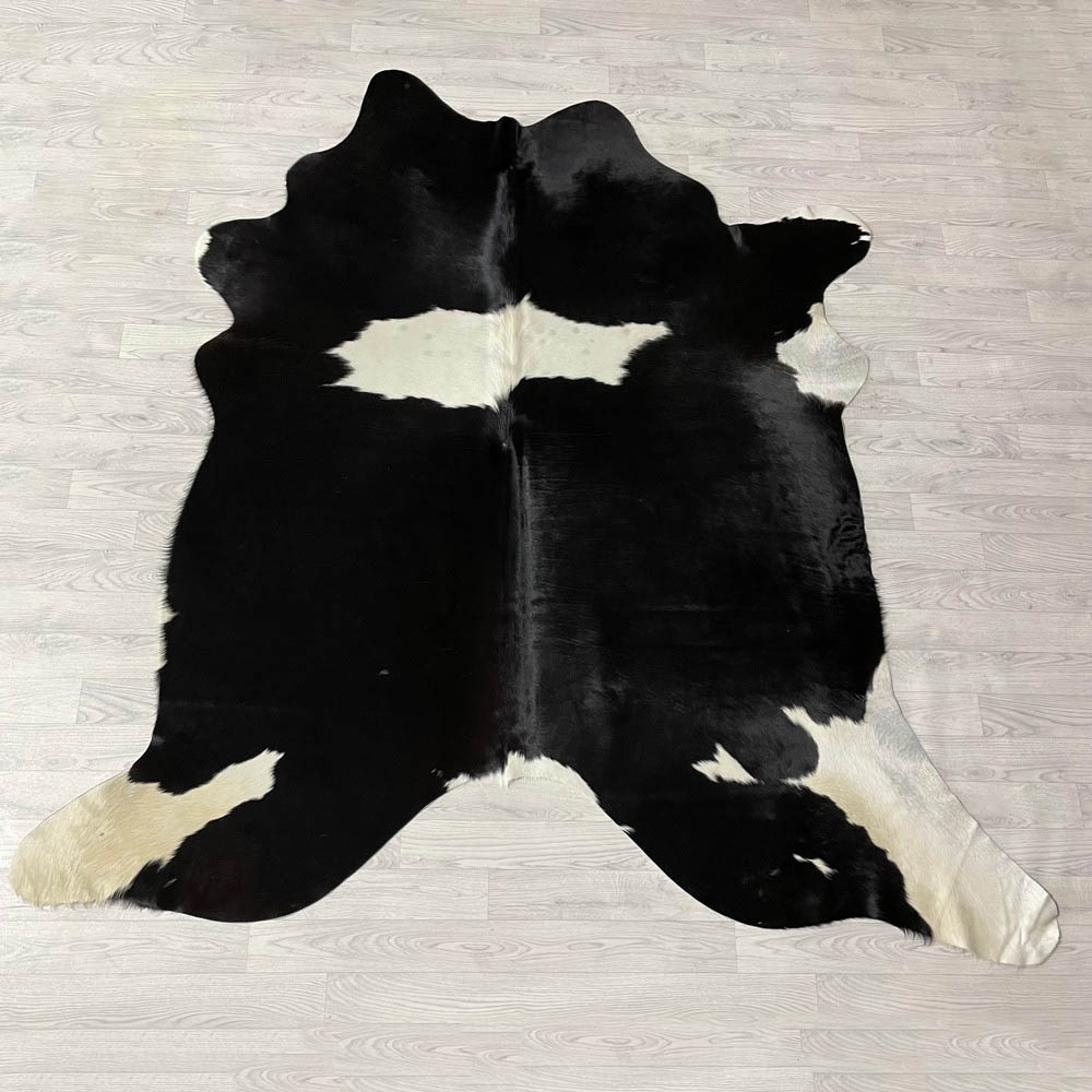 Lederstore Koeienhuid bruin zwart creme wit 225x215cm