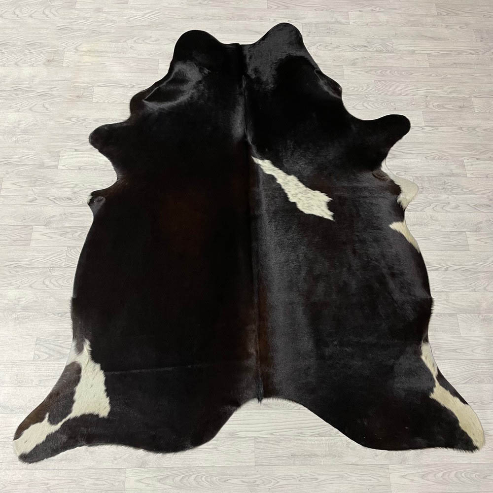 Lederstore Koeienhuid bruin zwart wit 225x180cm