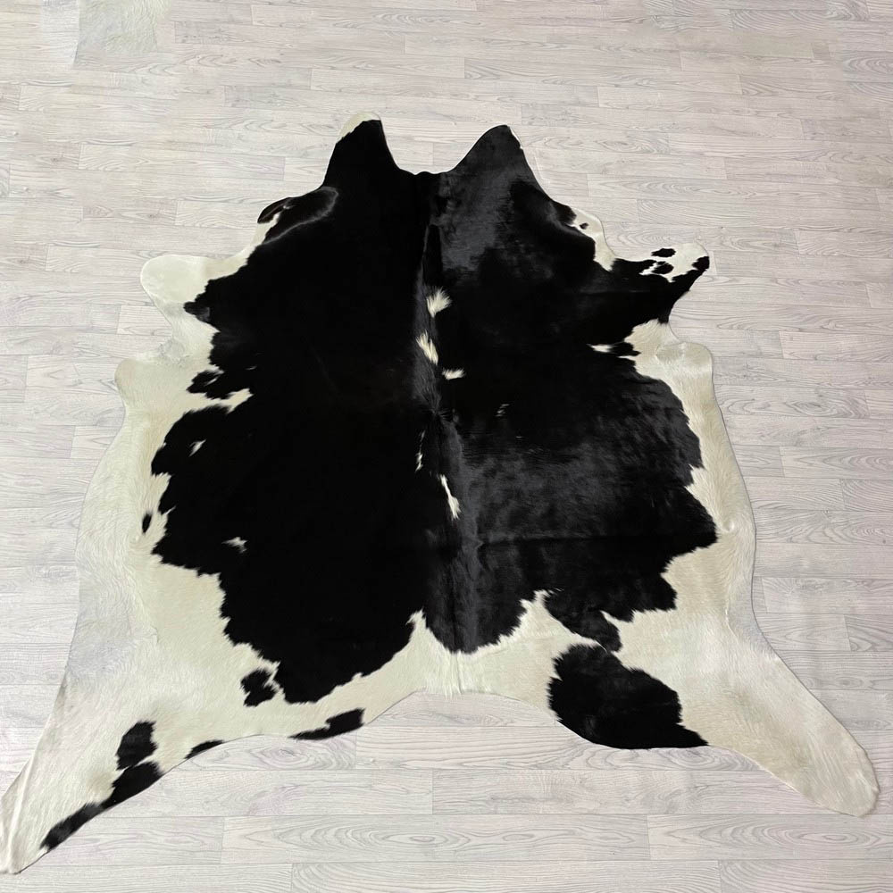 Lederstore Koeienhuid zwart wit bruin 205x210cm