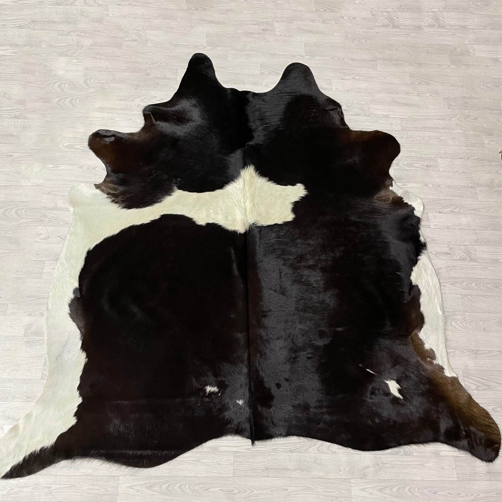 Lederstore Koeienhuid bruin creme 250x225cm