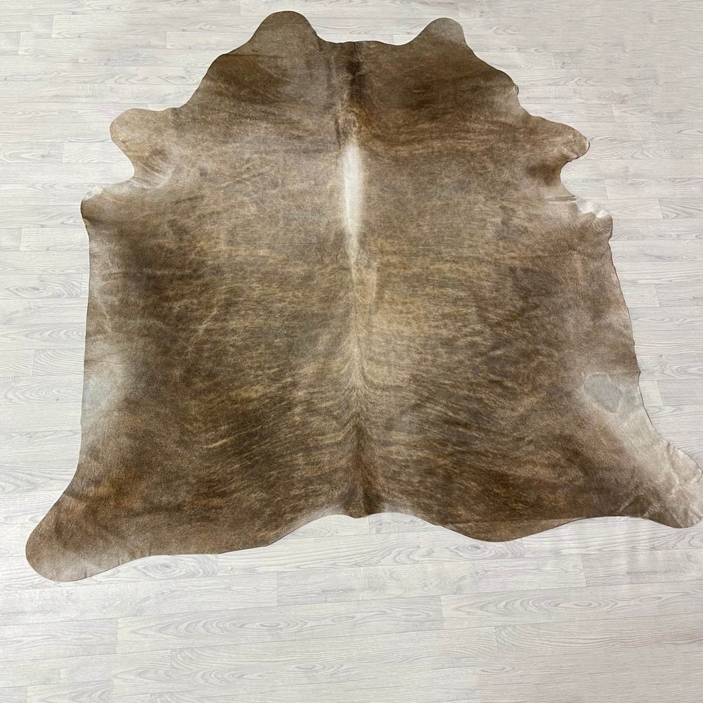 Lederstore Koeienhuid bruin wit brindle 235x225cm XXL