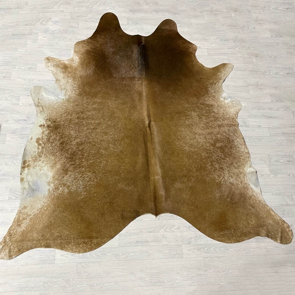 Lederstore Koeienhuid bruin wit 260x240cm XXL