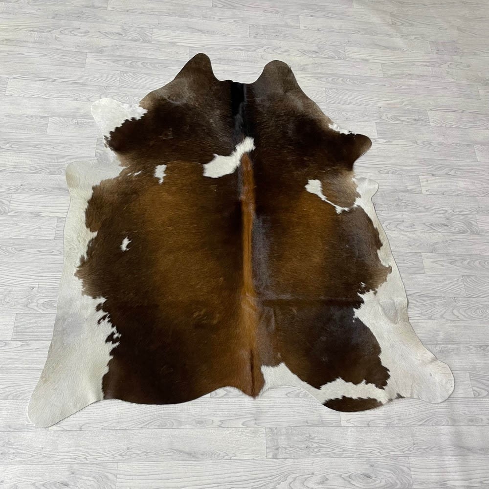 Lederstore Koeienhuid bruin zwart wit 170x150cm S