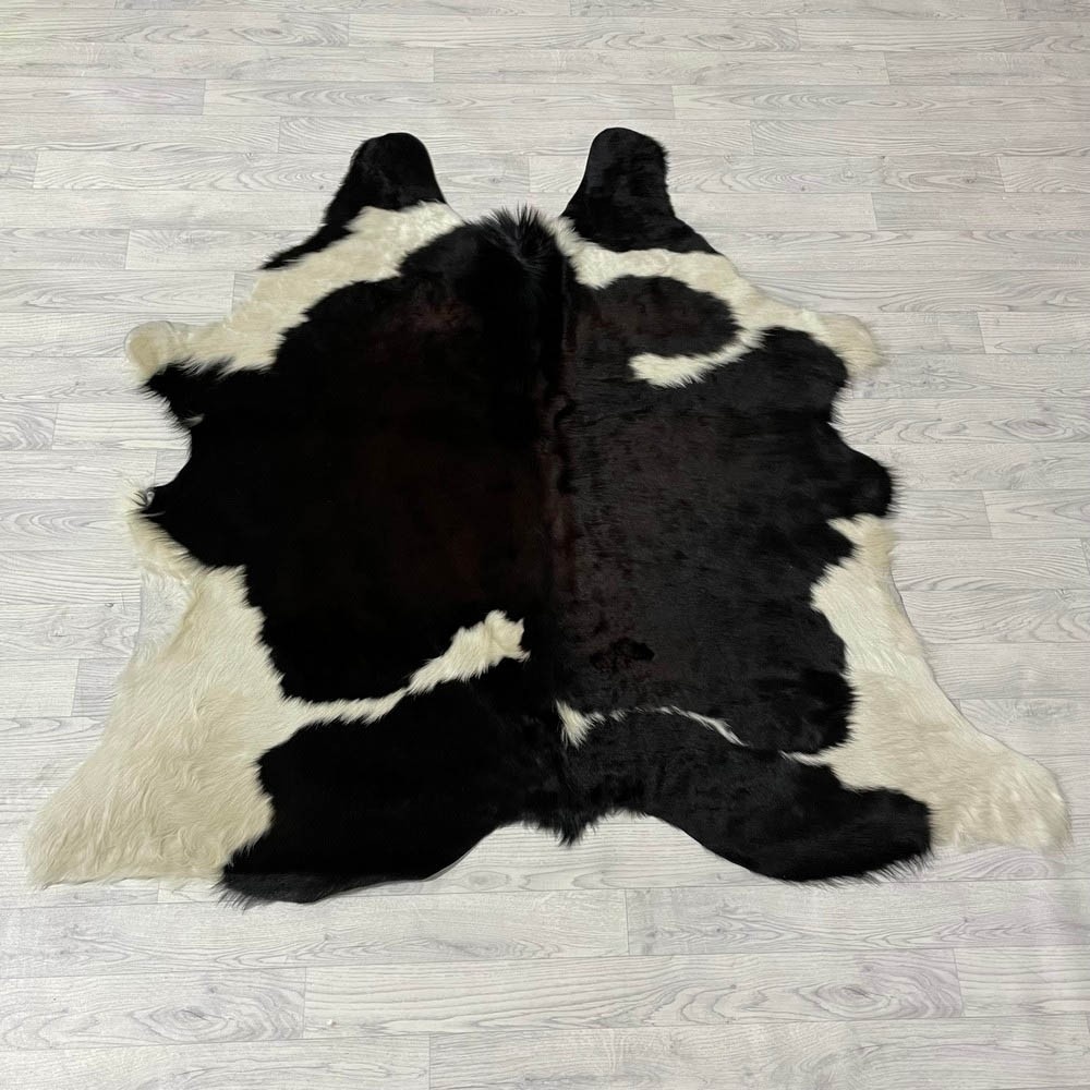 Lederstore Koeienhuid bruin zwart wit 155x165cm XS