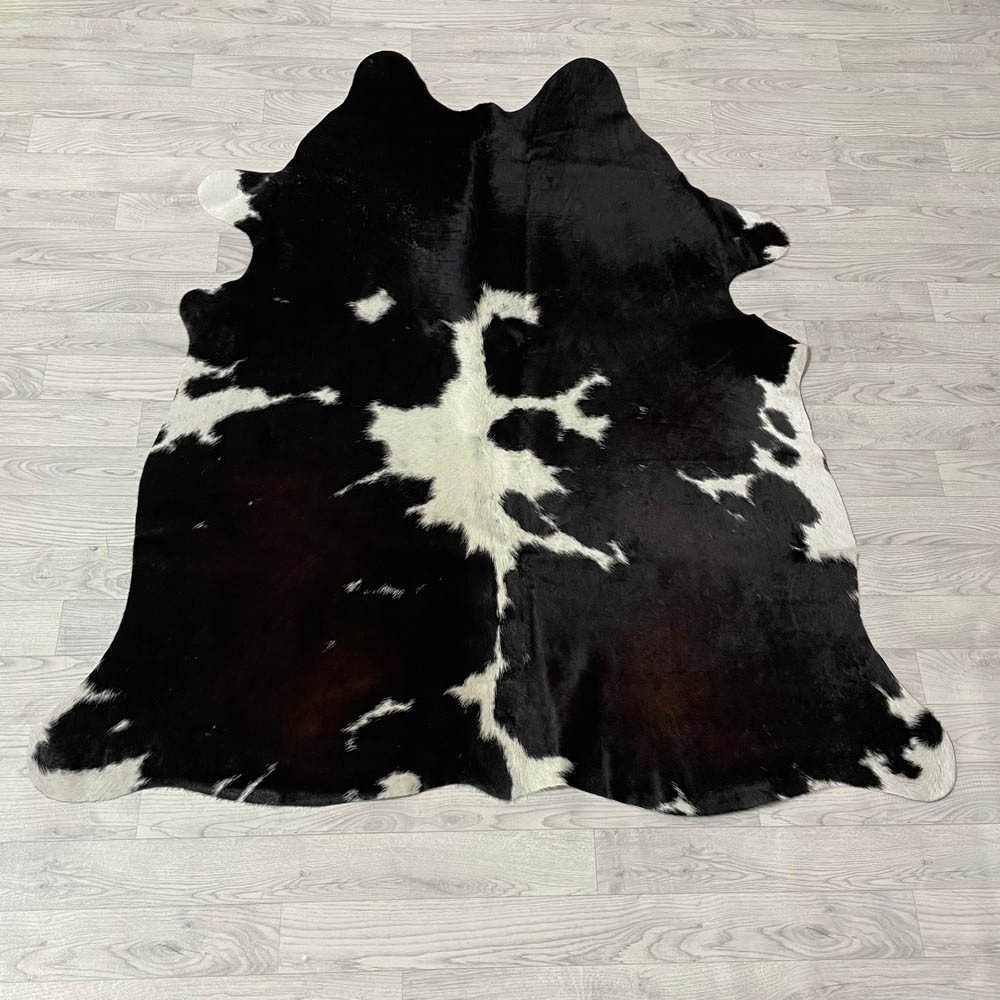Lederstore Koeienhuid bruin zwart wit 170x150cm S